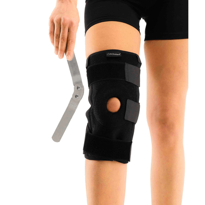 Ginocchiera articolata con supporti laterali rigidi - taglia unica