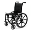 eMedicItalia - Sedia a rotelle pieghevole autospinta con braccioli estraibili e regolabili in altezza
